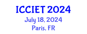 International Conference on Computer, Information and Education Technology (ICCIET) July 18, 2024 - Paris, France