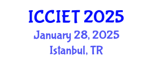 International Conference on Computer, Information and Education Technology (ICCIET) January 28, 2025 - Istanbul, Turkey