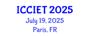 International Conference on Computer, Information and Education Technology (ICCIET) July 19, 2025 - Paris, France