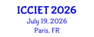 International Conference on Computer, Information and Education Technology (ICCIET) July 19, 2026 - Paris, France