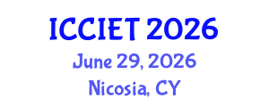 International Conference on Computer, Information and Education Technology (ICCIET) June 29, 2026 - Nicosia, Cyprus International Conference on Computer, Information and Education Technology (ICCIET) June 29, 2026 - Nicosia, Cyprus