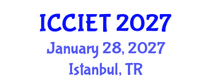 International Conference on Computer, Information and Education Technology (ICCIET) January 28, 2027 - Istanbul, Turkey International Conference on Computer, Information and Education Technology (ICCIET) January 28, 2027 - Istanbul, Turkey