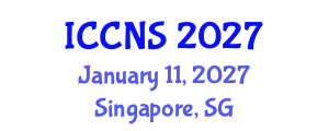 International Conference on Computer Networks and Security (ICCNS) January 11, 2027 - Singapore, Singapore International Conference on Computer Networks and Security (ICCNS) January 11, 2027 - Singapore, Singapore