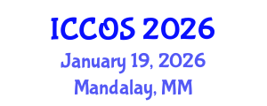 International Conference on Computer Operating Systems (ICCOS) January 19, 2026 - Mandalay, Myanmar International Conference on Computer Operating Systems (ICCOS) January 19, 2026 - Mandalay, Myanmar