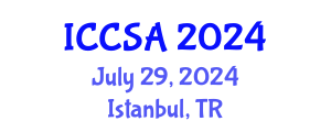 International Conference on Computer Science and Applications (ICCSA) July 29, 2024 - Istanbul, Turkey