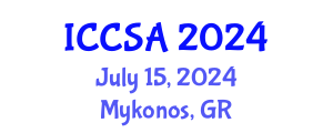 International Conference on Computer Science and Applications (ICCSA) July 15, 2024 - Mykonos, Greece