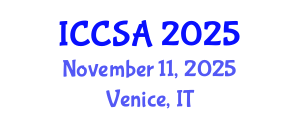 International Conference on Computer Science and Applications (ICCSA) November 11, 2025 - Venice, Italy
