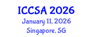 International Conference on Computer Science and Applications (ICCSA) January 11, 2026 - Singapore, Singapore