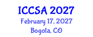 International Conference on Computer Science and Applications (ICCSA) February 17, 2027 - Bogota, Colombia International Conference on Computer Science and Applications (ICCSA) February 17, 2027 - Bogota, Colombia