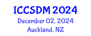 International Conference on Computer Science and Data Mining (ICCSDM) December 02, 2024 - Auckland, New Zealand