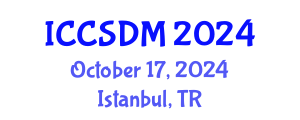 International Conference on Computer Science and Data Mining (ICCSDM) October 17, 2024 - Istanbul, Turkey