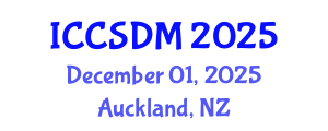 International Conference on Computer Science and Data Mining (ICCSDM) December 01, 2025 - Auckland, New Zealand
