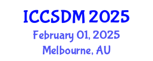 International Conference on Computer Science and Data Mining (ICCSDM) February 01, 2025 - Melbourne, Australia