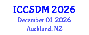 International Conference on Computer Science and Data Mining (ICCSDM) December 01, 2026 - Auckland, New Zealand International Conference on Computer Science and Data Mining (ICCSDM) December 01, 2026 - Auckland, New Zealand