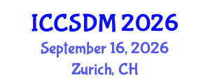 International Conference on Computer Science and Data Mining (ICCSDM) September 16, 2026 - Zurich, Switzerland