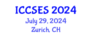 International Conference on Computer Science and Education Science (ICCSES) July 29, 2024 - Zurich, Switzerland