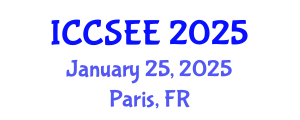 International Conference on Computer Science and Electrical Engineering (ICCSEE) January 25, 2025 - Paris, France
