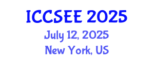 International Conference on Computer Science and Electrical Engineering (ICCSEE) July 12, 2025 - New York, United States