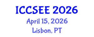 International Conference on Computer Science and Electrical Engineering (ICCSEE) April 15, 2026 - Lisbon, Portugal