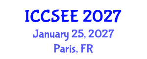 International Conference on Computer Science and Electrical Engineering (ICCSEE) January 25, 2027 - Paris, France International Conference on Computer Science and Electrical Engineering (ICCSEE) January 25, 2027 - Paris, France