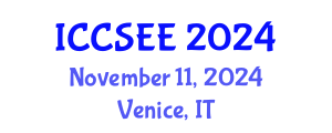 International Conference on Computer Science and Electronics Engineering (ICCSEE) November 11, 2024 - Venice, Italy