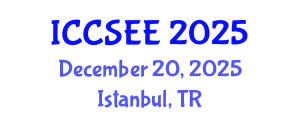 International Conference on Computer Science and Electronics Engineering (ICCSEE) December 20, 2025 - Istanbul, Turkey
