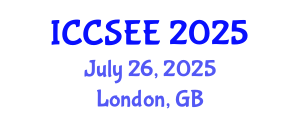 International Conference on Computer Science and Electronics Engineering (ICCSEE) July 26, 2025 - London, United Kingdom