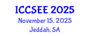 International Conference on Computer Science and Electronics Engineering (ICCSEE) November 15, 2025 - Jeddah, Saudi Arabia