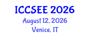 International Conference on Computer Science and Electronics Engineering (ICCSEE) August 12, 2026 - Venice, Italy