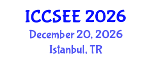 International Conference on Computer Science and Electronics Engineering (ICCSEE) December 20, 2026 - Istanbul, Turkey International Conference on Computer Science and Electronics Engineering (ICCSEE) December 20, 2026 - Istanbul, Turkey