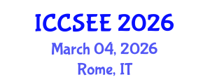 International Conference on Computer Science and Electronics Engineering (ICCSEE) March 04, 2026 - Rome, Italy