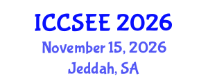 International Conference on Computer Science and Electronics Engineering (ICCSEE) November 15, 2026 - Jeddah, Saudi Arabia