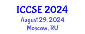 International Conference on Computer Science and Engineering (ICCSE) August 29, 2024 - Moscow, Russia
