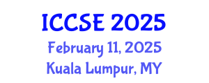 International Conference on Computer Science and Engineering (ICCSE) February 11, 2025 - Kuala Lumpur, Malaysia