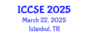 International Conference on Computer Science and Engineering (ICCSE) March 22, 2025 - Istanbul, Turkey