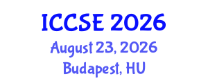 International Conference on Computer Science and Engineering (ICCSE) August 23, 2026 - Budapest, Hungary