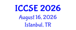 International Conference on Computer Science and Engineering (ICCSE) August 16, 2026 - Istanbul, Turkey