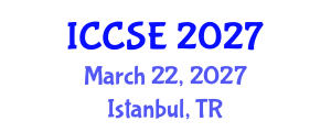 International Conference on Computer Science and Engineering (ICCSE) March 22, 2027 - Istanbul, Turkey International Conference on Computer Science and Engineering (ICCSE) March 22, 2027 - Istanbul, Turkey