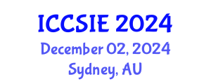 International Conference on Computer Science and Information Engineering (ICCSIE) December 02, 2024 - Sydney, Australia