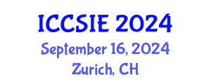 International Conference on Computer Science and Information Engineering (ICCSIE) September 16, 2024 - Zurich, Switzerland