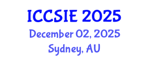 International Conference on Computer Science and Information Engineering (ICCSIE) December 02, 2025 - Sydney, Australia