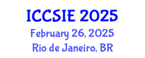 International Conference on Computer Science and Information Engineering (ICCSIE) February 26, 2025 - Rio de Janeiro, Brazil