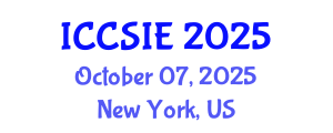 International Conference on Computer Science and Information Engineering (ICCSIE) October 07, 2025 - New York, United States