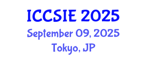 International Conference on Computer Science and Information Engineering (ICCSIE) September 09, 2025 - Tokyo, Japan
