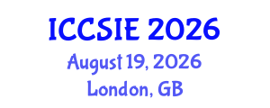 International Conference on Computer Science and Information Engineering (ICCSIE) August 19, 2026 - London, United Kingdom