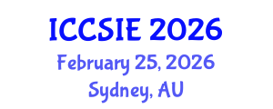 International Conference on Computer Science and Information Engineering (ICCSIE) February 25, 2026 - Sydney, Australia