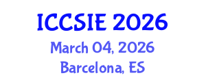 International Conference on Computer Science and Information Engineering (ICCSIE) March 04, 2026 - Barcelona, Spain