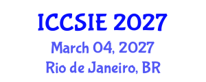 International Conference on Computer Science and Information Engineering (ICCSIE) March 04, 2027 - Rio de Janeiro, Brazil International Conference on Computer Science and Information Engineering (ICCSIE) March 04, 2027 - Rio de Janeiro, Brazil