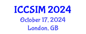 International Conference on Computer Science and Information Management (ICCSIM) October 17, 2024 - London, United Kingdom