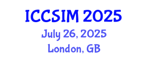 International Conference on Computer Science and Information Management (ICCSIM) July 26, 2025 - London, United Kingdom